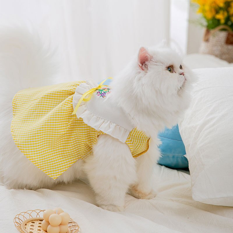 Spring and Autumn Pet Clothes Cute Princess Skirt