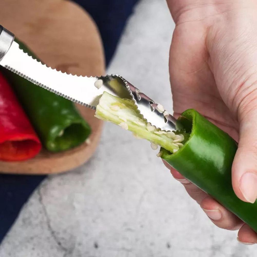 Stainless Steel Cut Pepper To Core Household