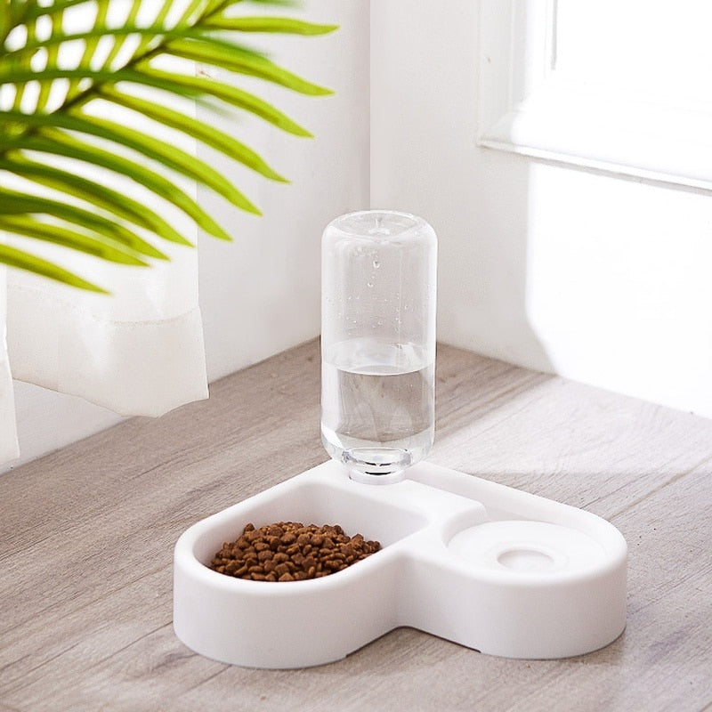 Corner Dog Bowl Pet Automatic Feeder Dog