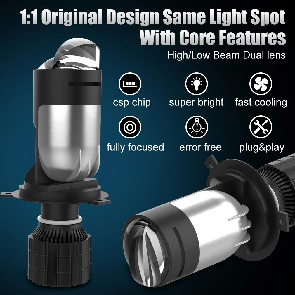 120W 30000LM Auto Lamp Mini Lens LED