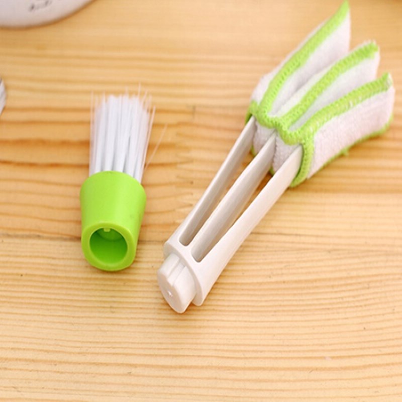 Plastic Car Brush Cleaning Tool Auto Air Conditioner Vent Blinds Cleaner