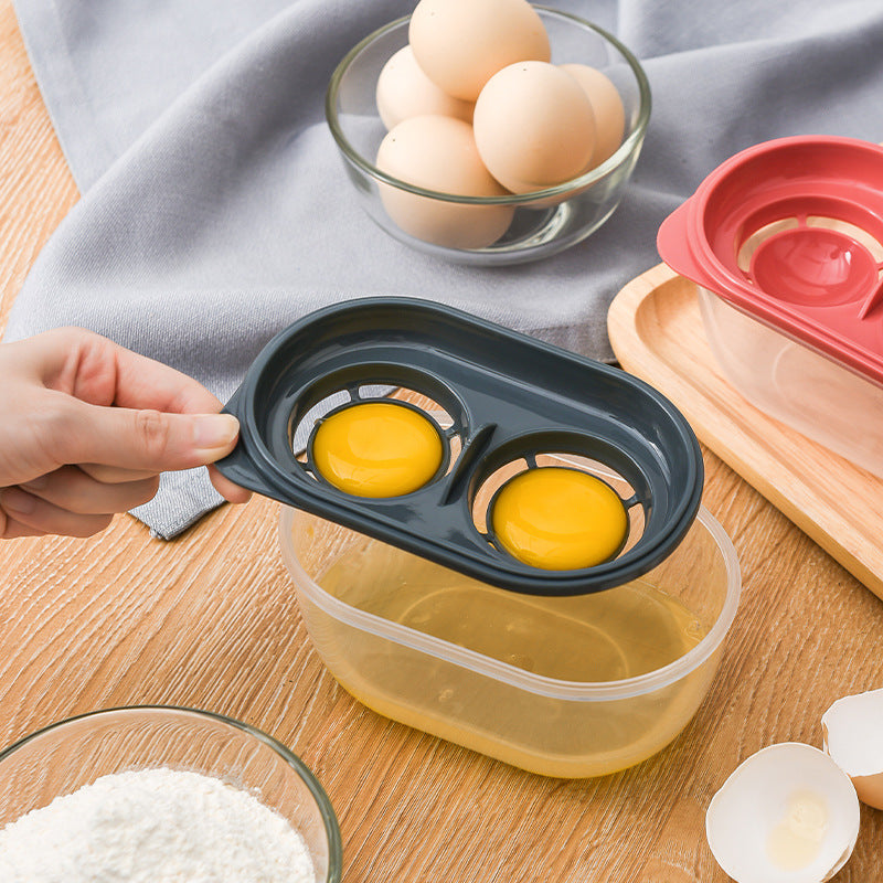 Kitchen Egg White Separator Make Cake Accessories Storage Box