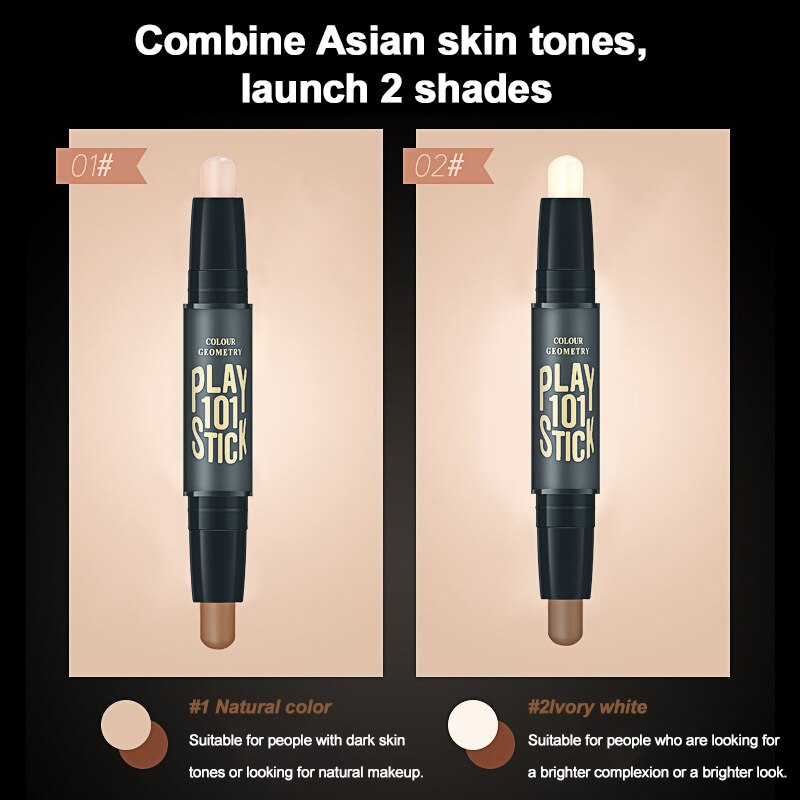 Double-end Face Highlight & Contour Stick