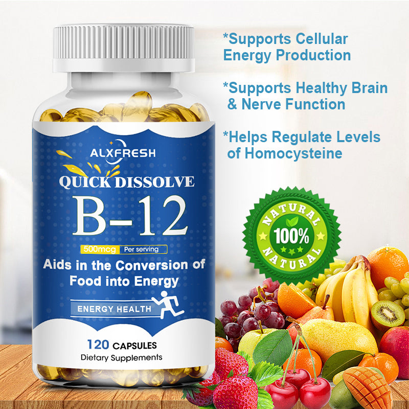 Alxfresh Vitamin B12 Capsule 500 Mcg