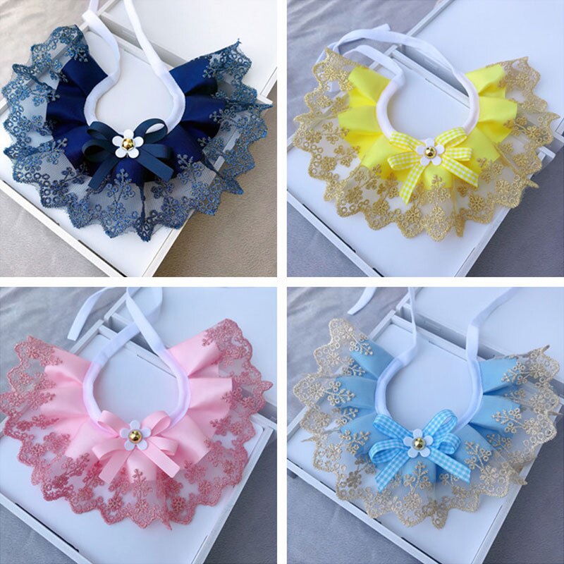 Bowknot Pet Collar Lace