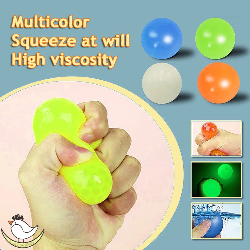 5/10pcs Luminous Sticky Ball Toys