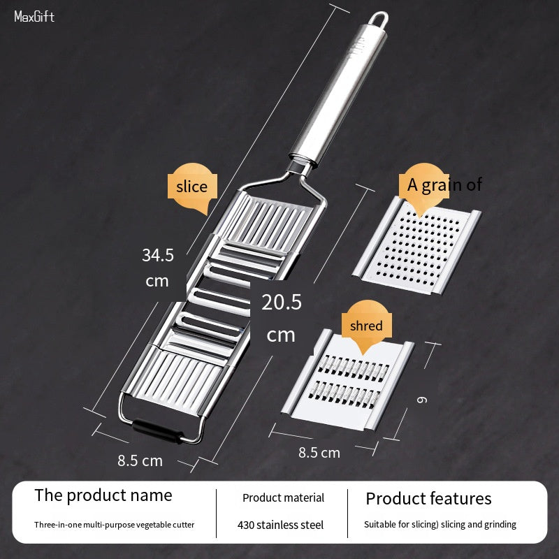 Mini small helper grater multi-function stainless steel kitchen vegetable cutter