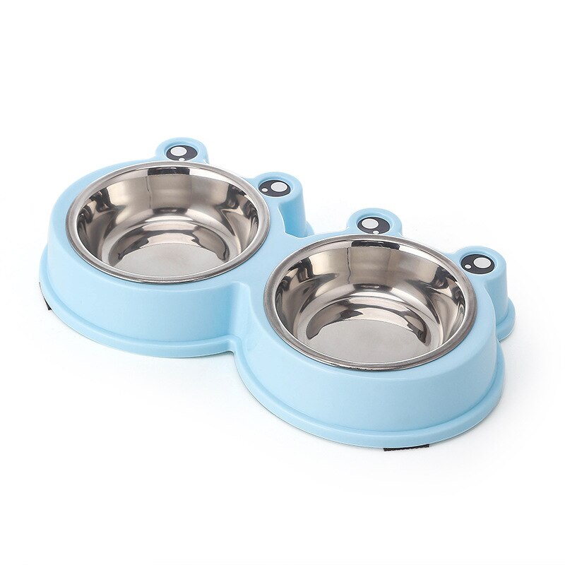 Small Frog Stainless Steel Double Bowls