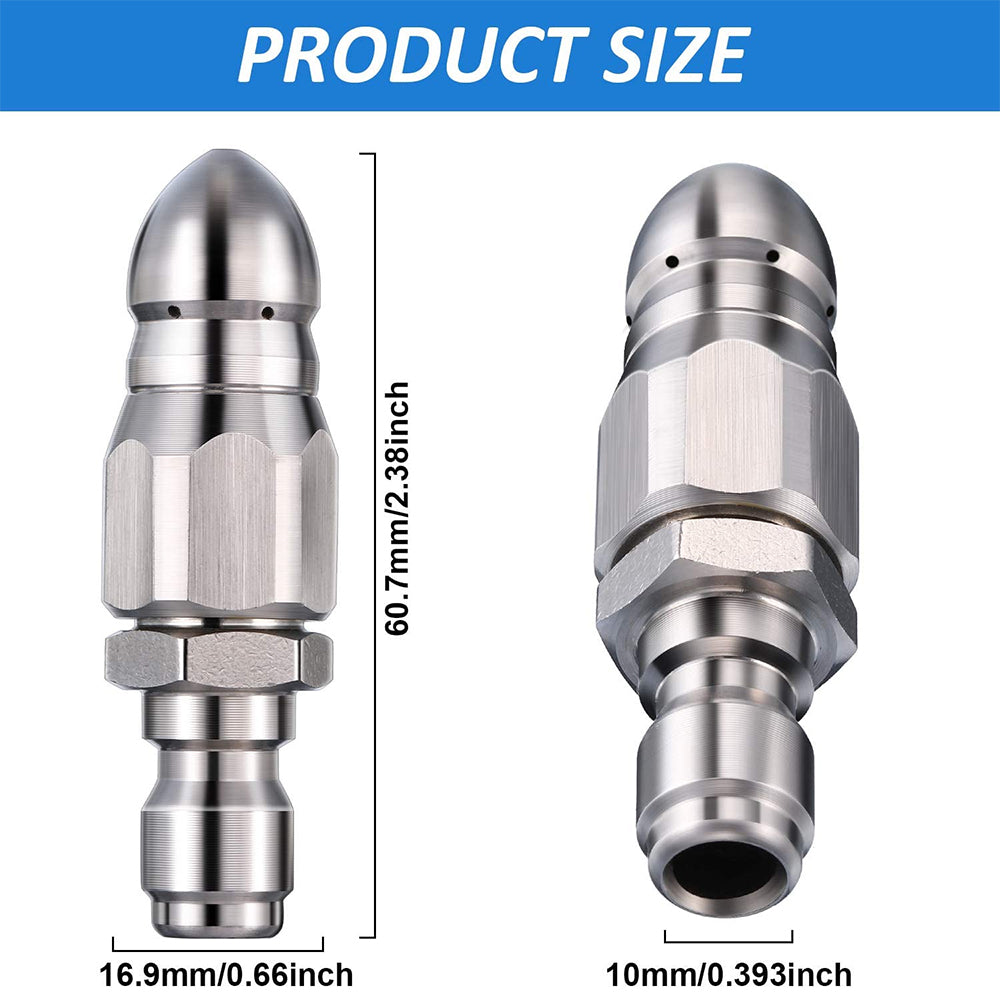 ROUE G1/4" Quick Connectornozzle sewer cleaning high pressure