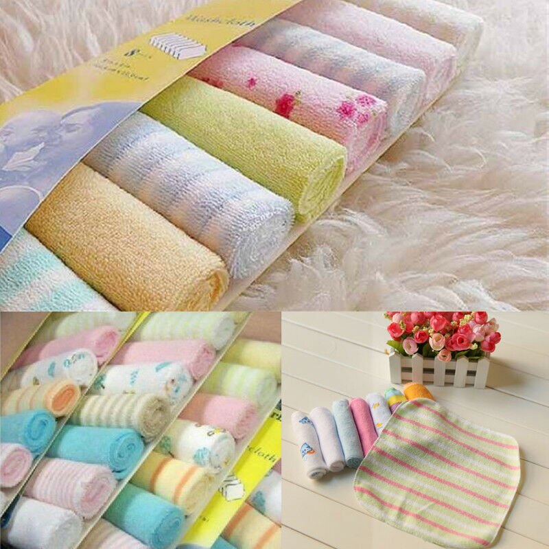 8Pcs/lot Baby Infant Newborn Bath Towel