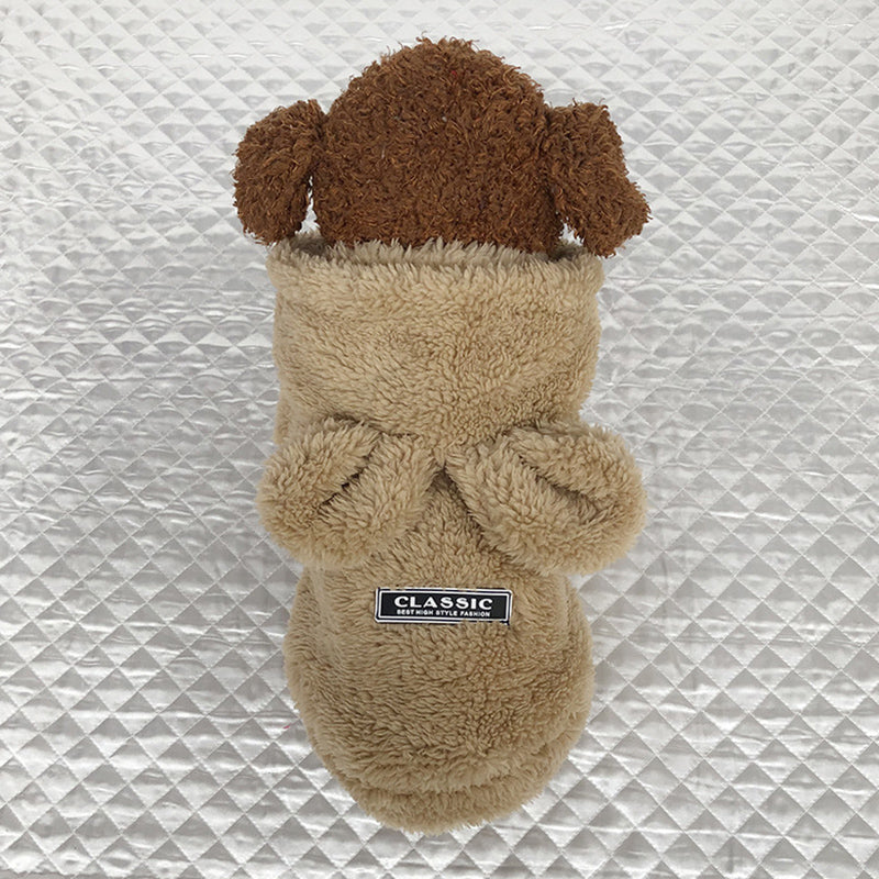 Fleece Dog Hoodie Winter Pet Dog