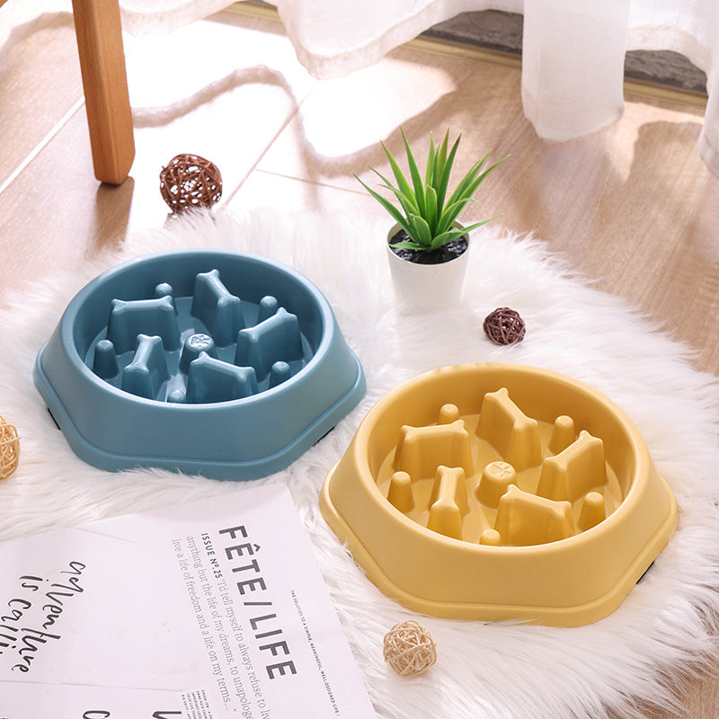 Dog Bowl Anti-choking Slow Food Bowl Dog Feeder