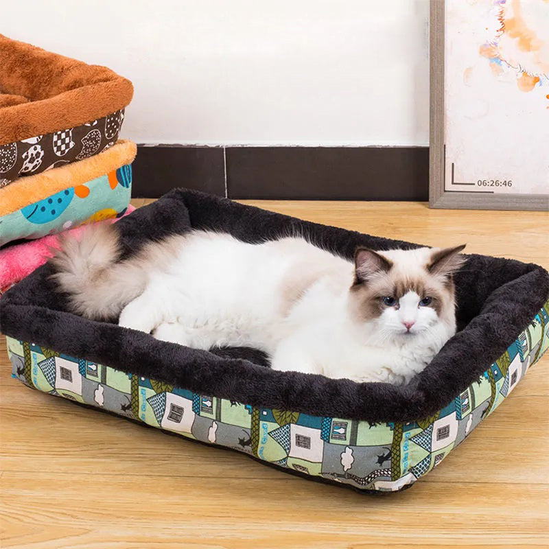 Soft Pet Bed Flannel Thickened Pet Fleece