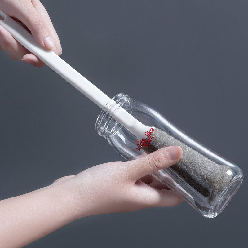 Long Handle Sponge Cup Brush Milk Bottle