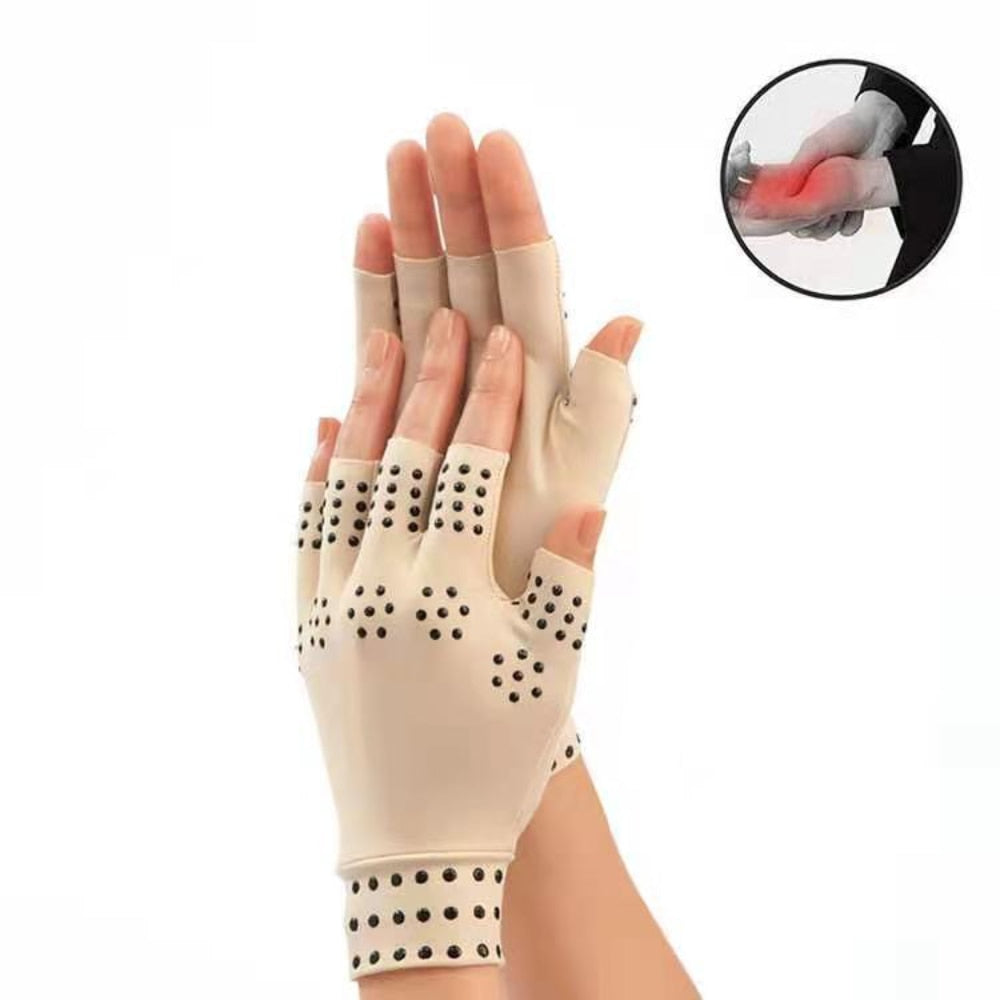 1 Pair Magnetic Therapy Anti Arthritis Hands Gloves