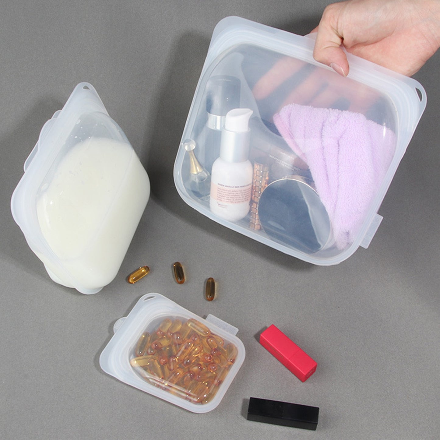 Zipper Bag Reusable Silicone Grocery