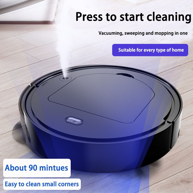 Intelligent Sweeping Robot With Humidify Cleaner Floor Edge Dust Clean