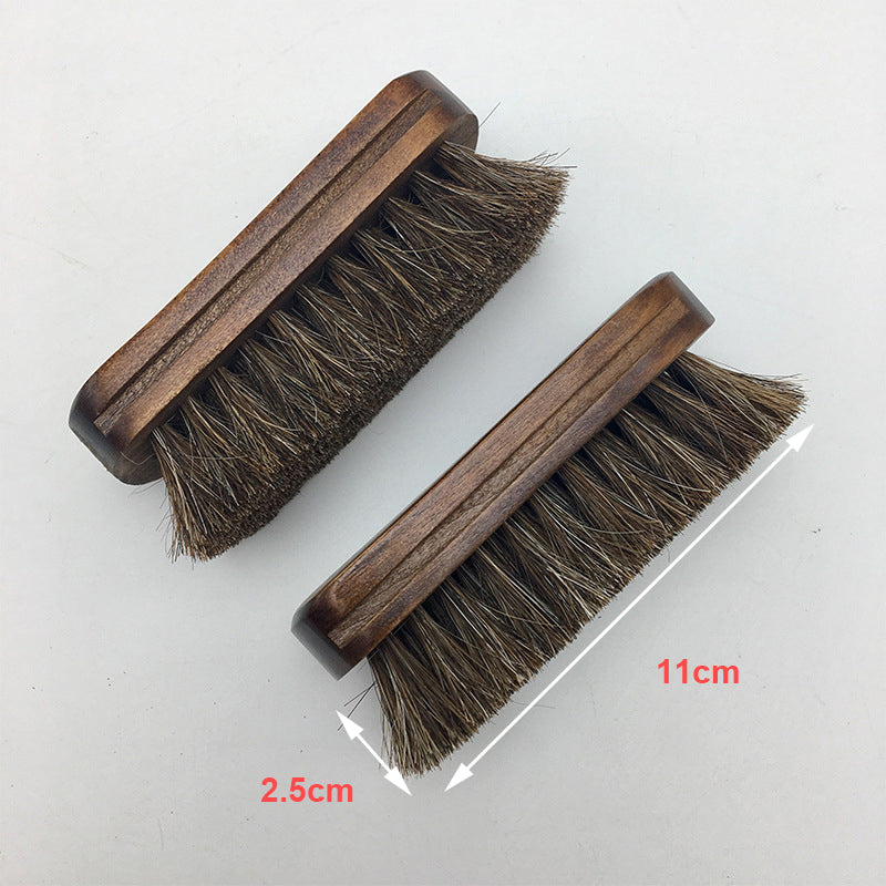 Grinding Horse Hair Shoes Cleaner Pony Brush Polishing Tools