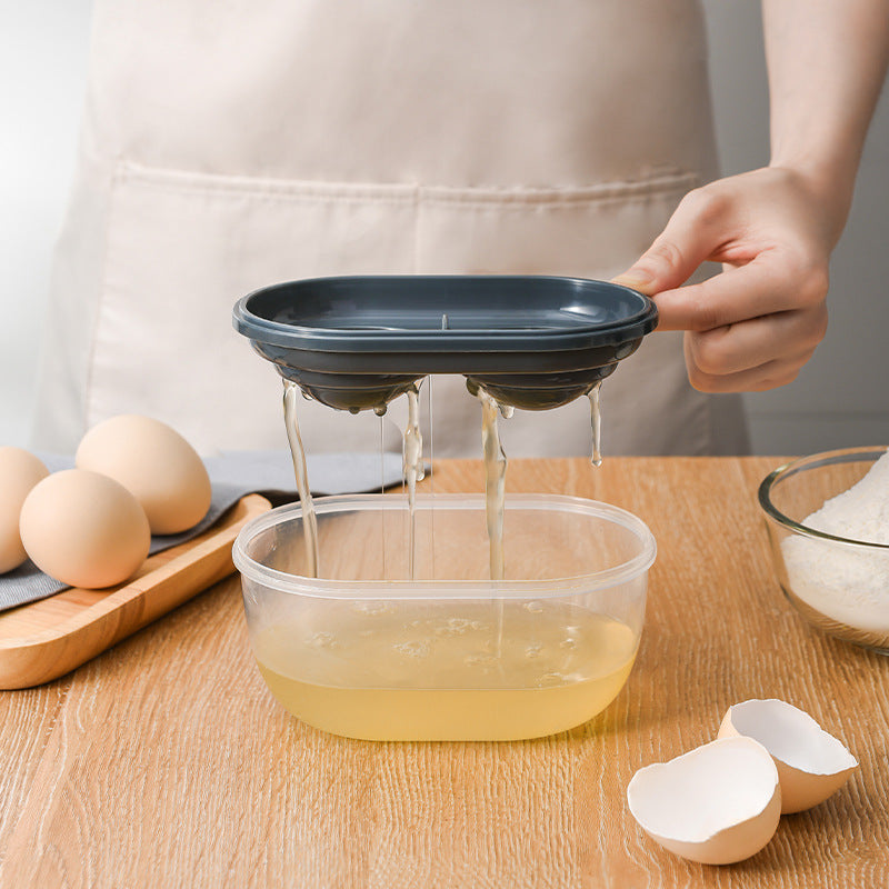 Kitchen Egg White Separator Make Cake Accessories Storage Box