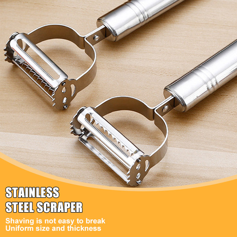 Stainless Steel Kitchen Vegetable Peeler Manual Melon Planer Double-Head Peeler Household