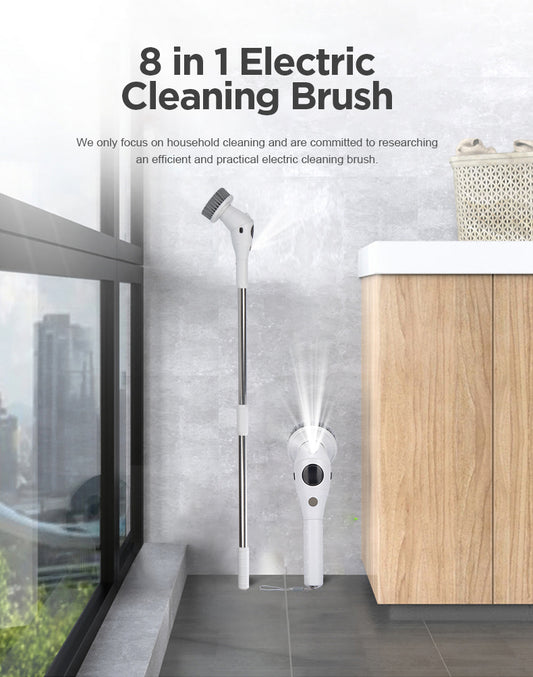 New Electric Cleaning Brush Bathroom Kitchen Brush