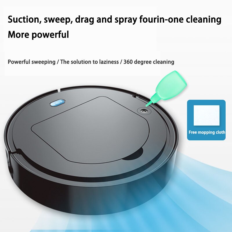 Intelligent Sweeping Robot With Humidify Cleaner Floor Edge Dust Clean