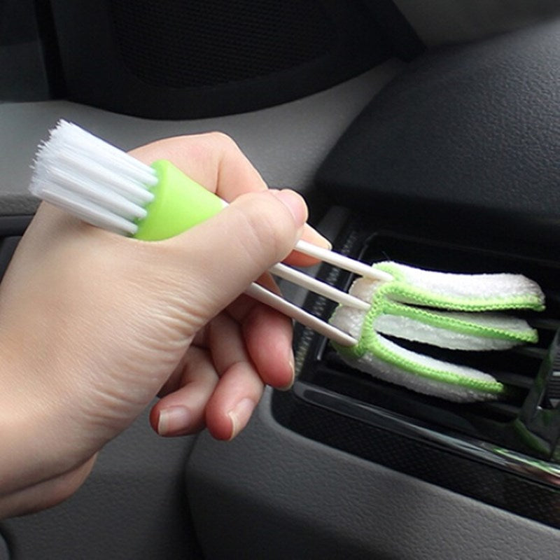 Plastic Car Brush Cleaning Tool Auto Air Conditioner Vent Blinds Cleaner