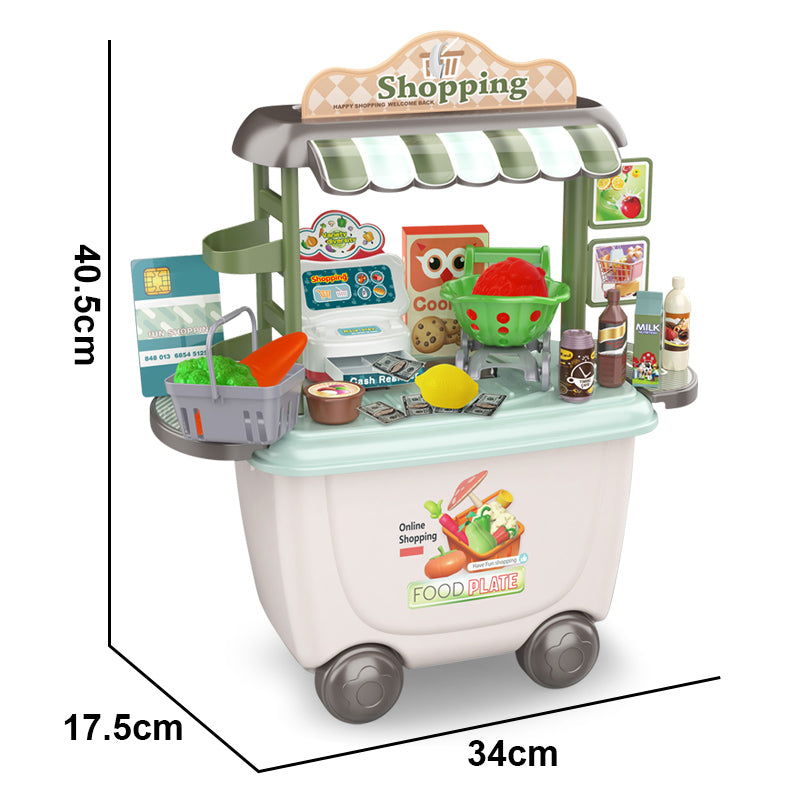 Plastic Mini Supermarket Sale Kitchen Cooking Game Set Toys Pretend