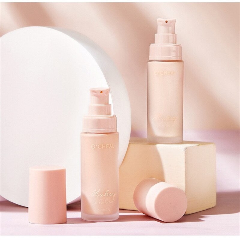 Liquid Foundation+Makeup Puff Set