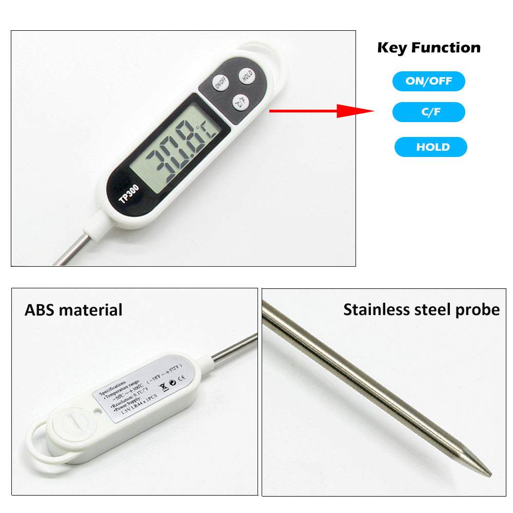 Kitchen Digital Food Thermometer Meat Cake Milk BBQ Cooking