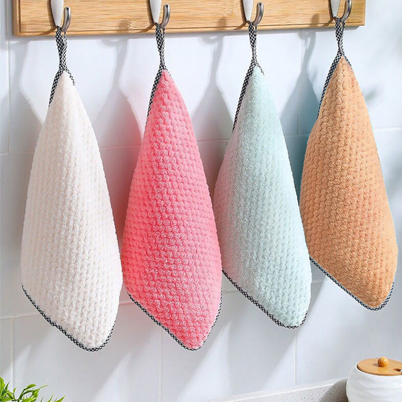 Kitchen daily dish towel, dish cloth, kitchen rag, non-stick oil, thickened table cleaning cloth