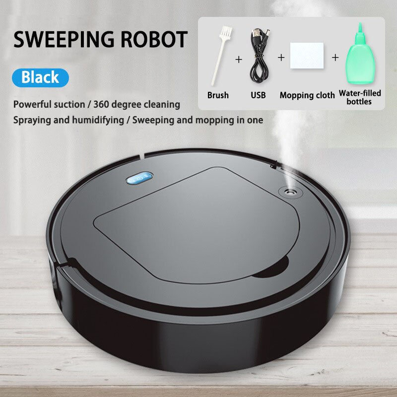 Intelligent Sweeping Robot With Humidify Cleaner Floor Edge Dust Clean