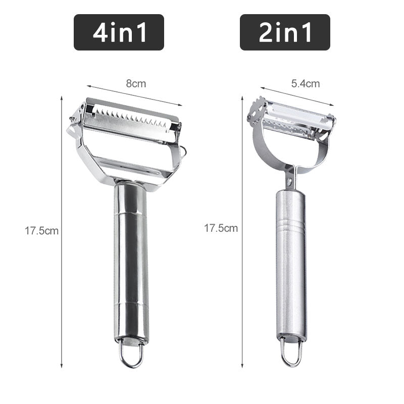 Stainless Steel Kitchen Vegetable Peeler Manual Melon Planer Double-Head Peeler Household