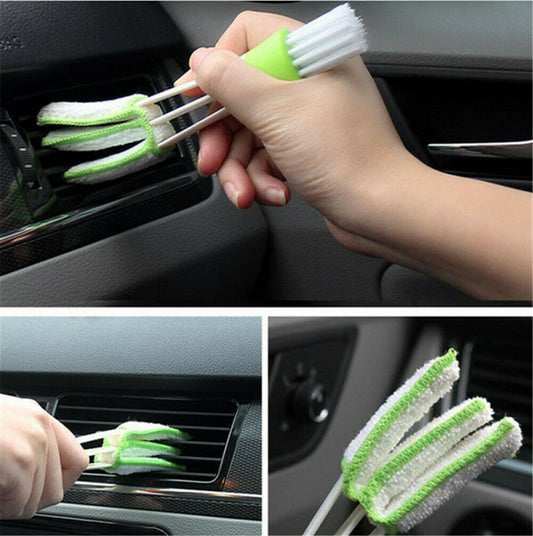 Plastic Car Brush Cleaning Tool Auto Air Conditioner Vent Blinds Cleaner