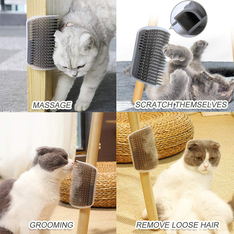 Removable Cat Corner Comb for Grooming and Scratching