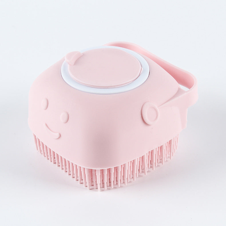 Silicone Pet Massage Brush for Bathing and Shampooing